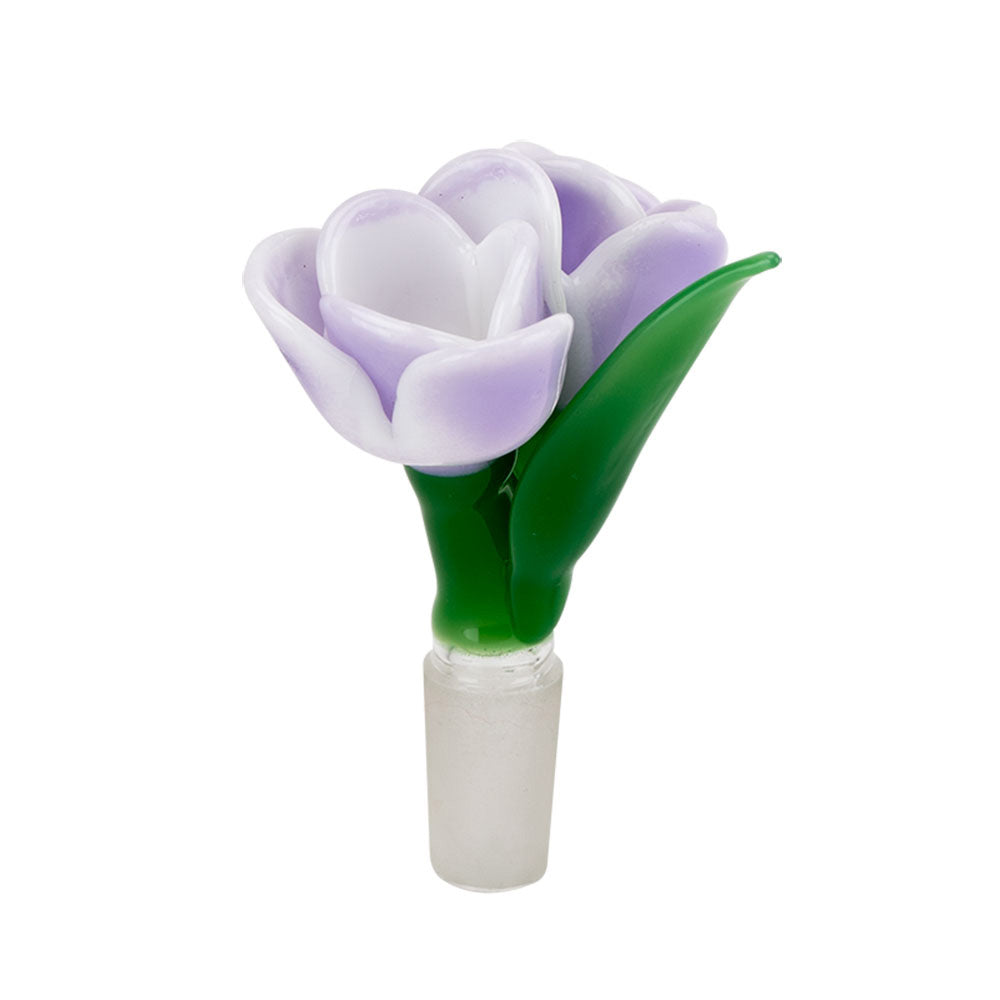 Lavender Tulip Bong Bowl | 14mm Male