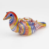 5" Duck glass hand pipe