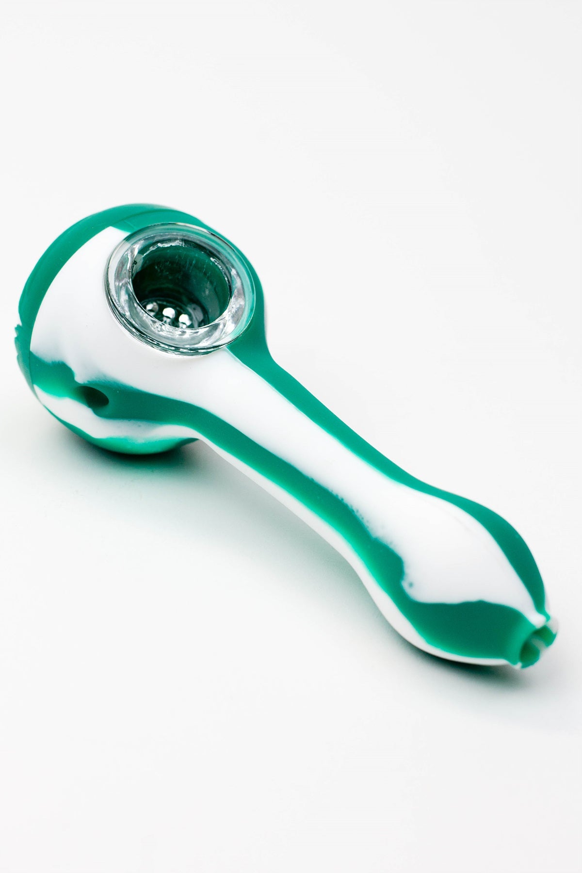EYE Silicone hand pipe with glass bowl