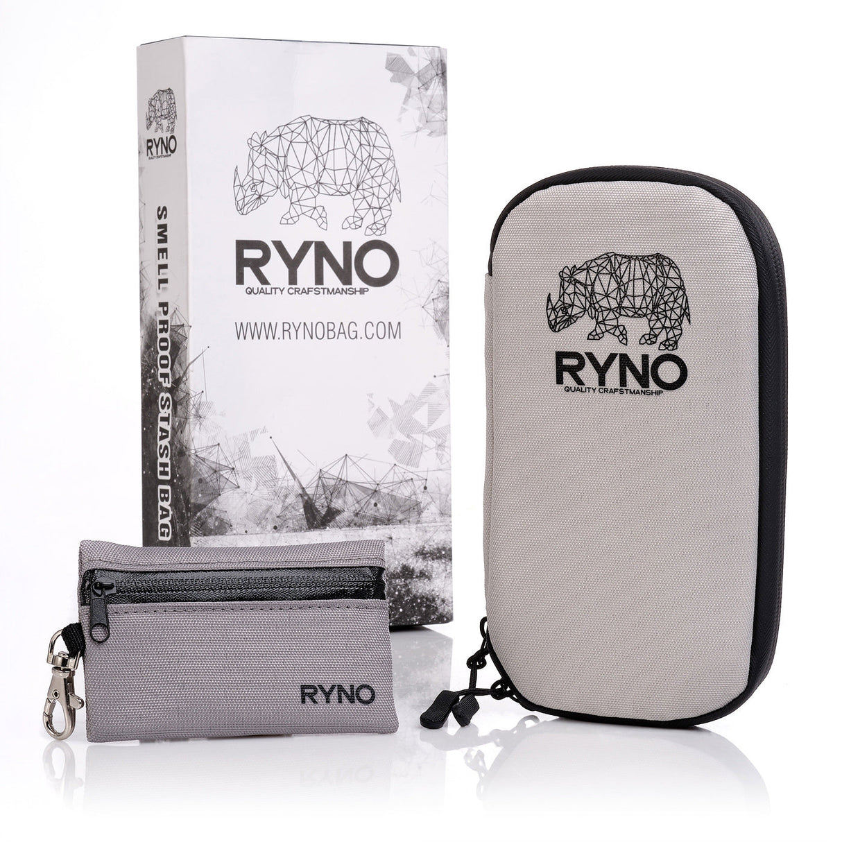 RYNO Smell Proof Bag W/Combo Lock + Shoulder & Wrist Straps