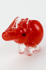 Small Rhino glass hand pipe