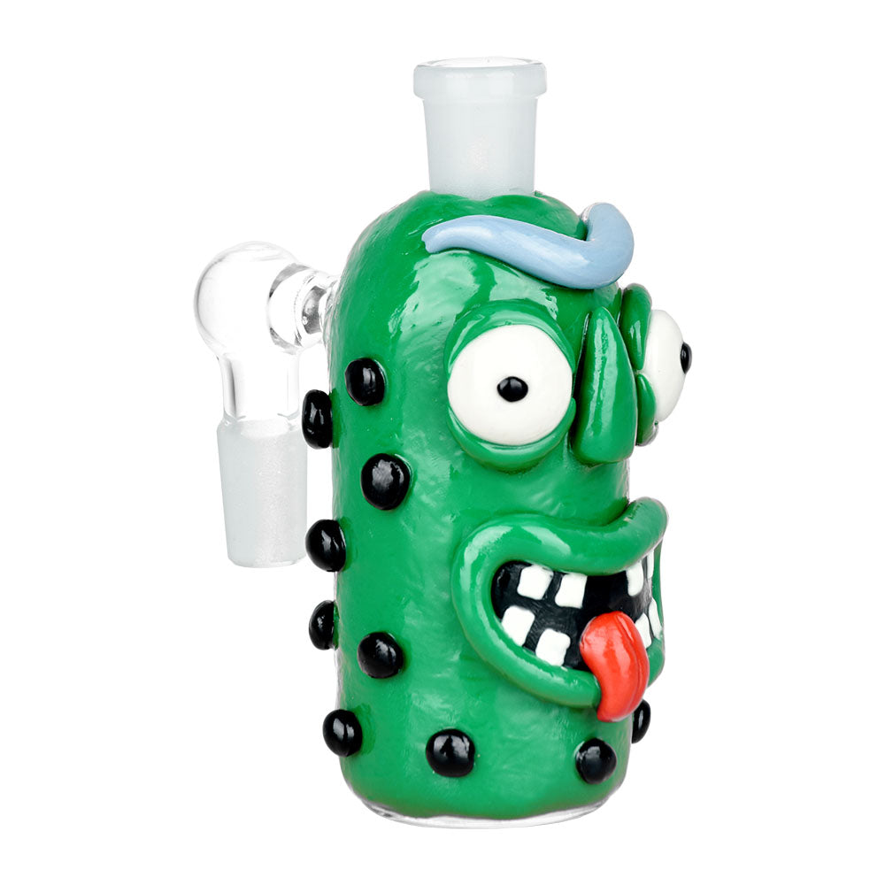 Mr Pickle Glass & Enamel Glow Ash Catcher - 4.5" / 14mm / 90D / Colors Vary