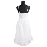Spaghetti Strapped White Cotton Dress - One Size