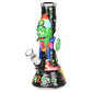 Stoney Rocket Bro 3D Painted Water Pipe - 10.25" / 14mm F