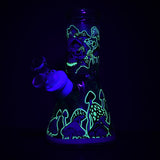 Monstrous Mushroom Mashup Beaker Glass Water Pipe - 8"/ 14mm F / Designs Vary
