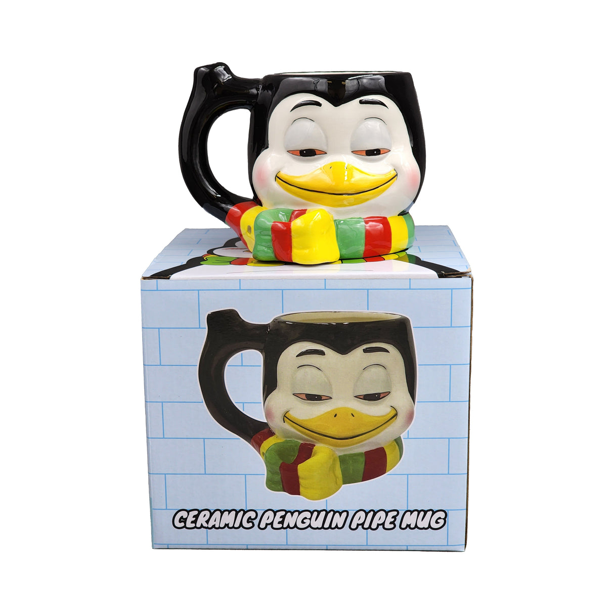 Stoned Penguin Pipe Mug