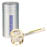 Red Eye Tek Terminator Finish Infinity Bowl Octagon Glass Hand Pipe | 4.5"