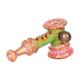 Pulsar Gold Fume Wig Wag Bubbler -5.7" / Colors Vary