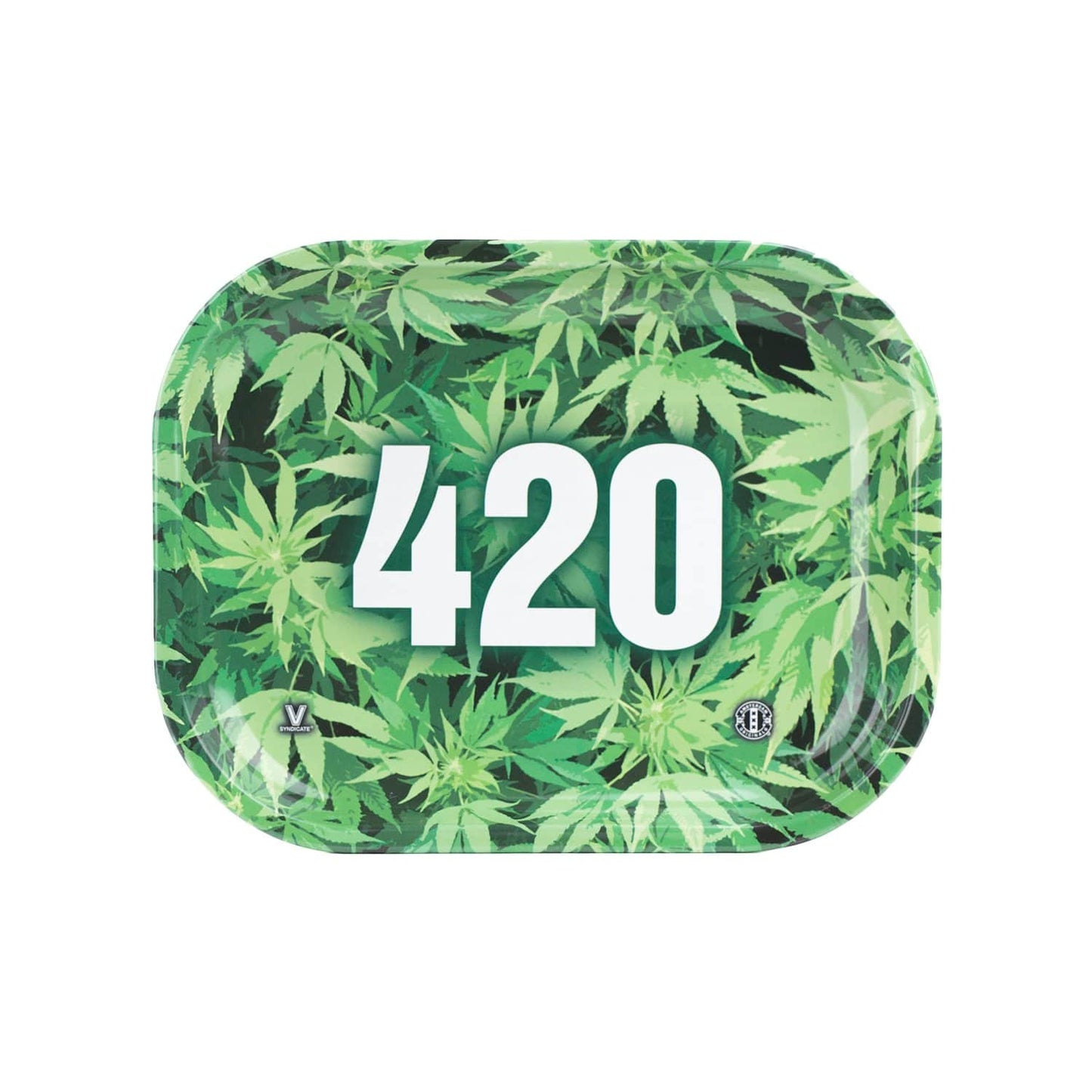 420 Green Metal Rollin' Tray
