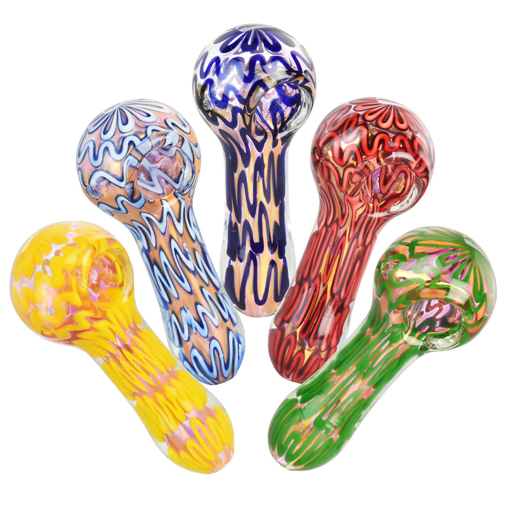 5PC SET - Pulsar Groovy Galore Spoon Pipe -4"/Assorted