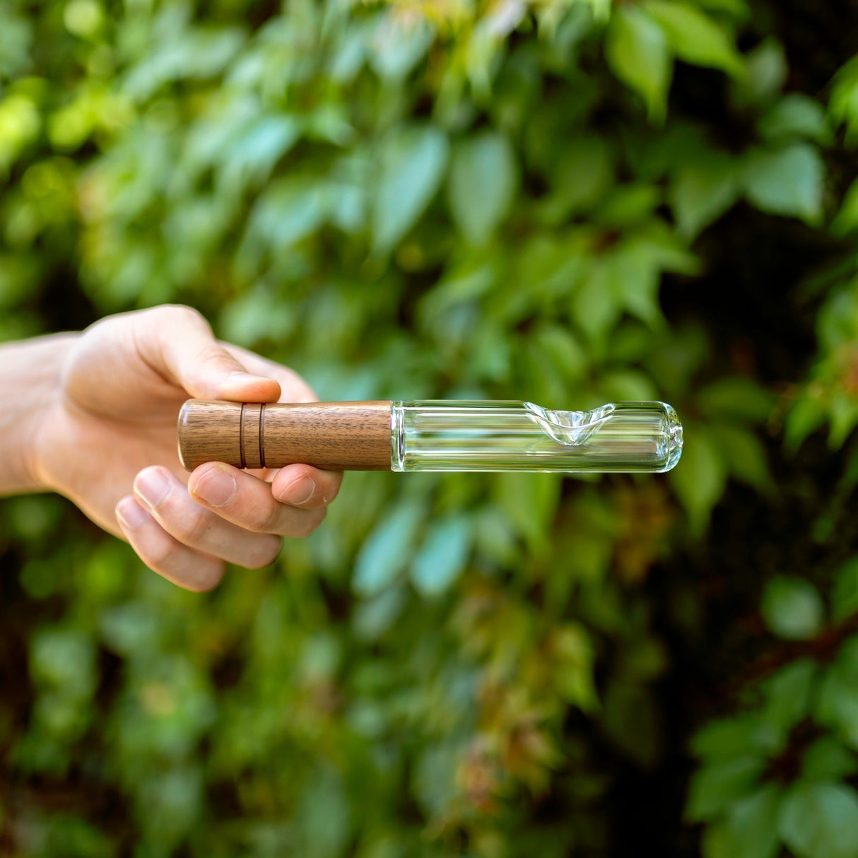 Marley Natural Glass & Walnut Steamroller