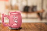 Stoner girl pink with white imprint mug - roast & toast mug