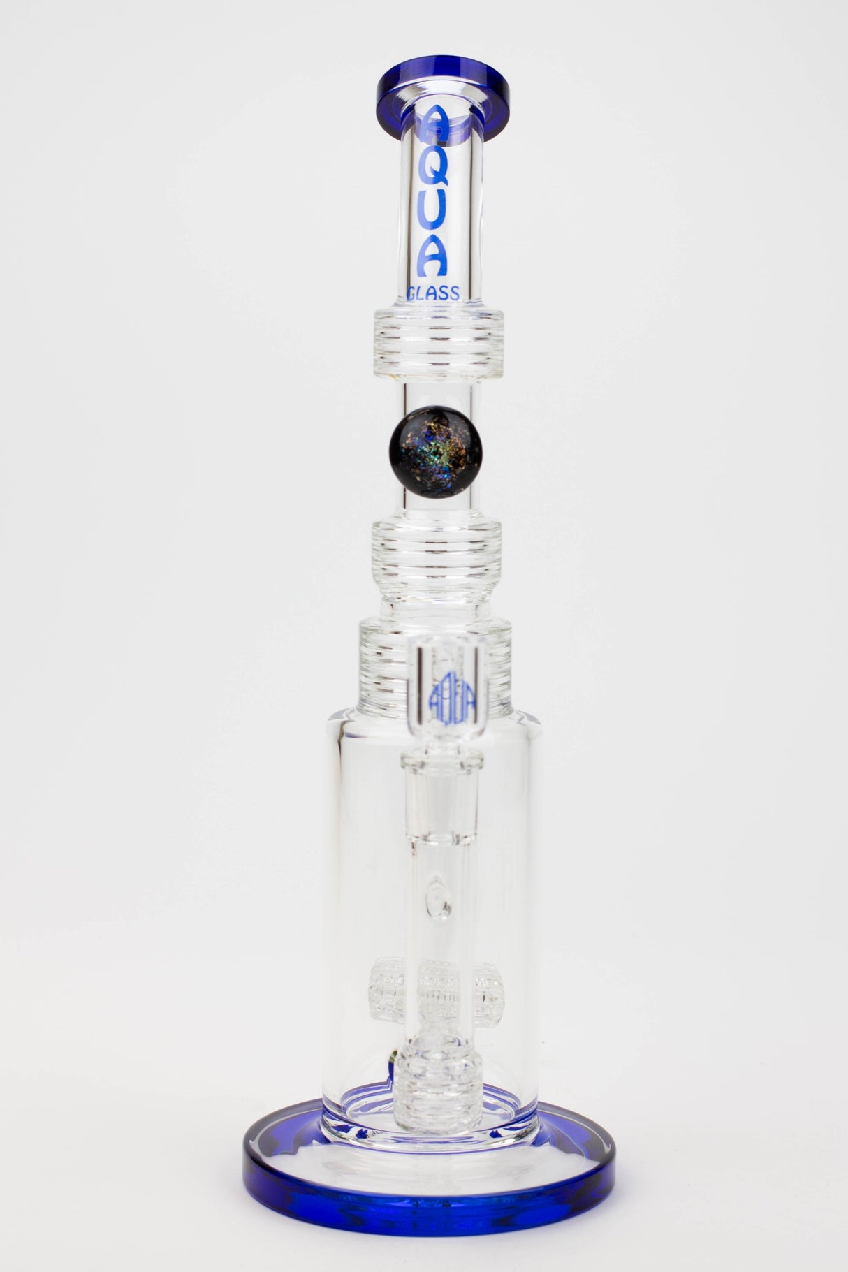 13" AQUA Glass / 2-in-1 / 7mm glass water bong