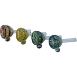 LA Pipes Painted Warrior Pull-Stem Slide Bowl