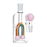 Rainbow Connection Glass Ash Catcher - 5" / 14mm M / 90D / Colors Vary