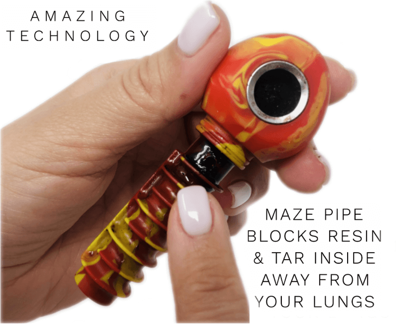 MAZE Pipe - Patented smoke cooling pot pipe