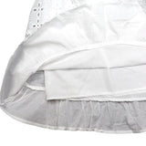 Spaghetti Strapped White Cotton Dress - One Size