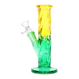 SeshGear Twist Ombre Straight Tube Glass Water Pipe | 7.75" | 14mm F