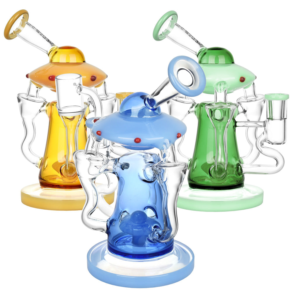Pulsar Friendly Visitors Recycler Dab Rig - 7.5"/14mm F/Colors Vary