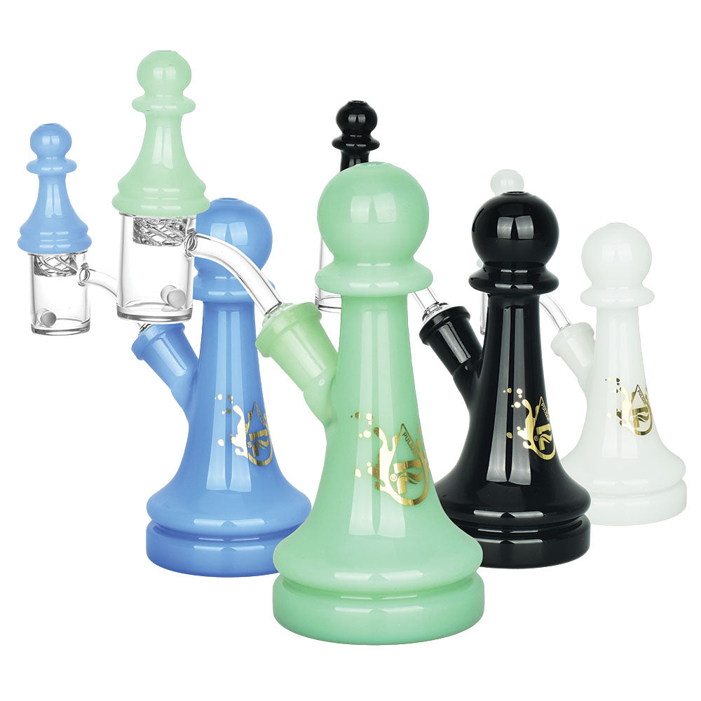 Pulsar Chess Pawn Dab Rig Set - 5.75"/14mm F / Colors Vary