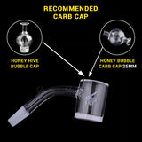 HONEY & MILK BEVEL QUARTZ BANGER - 45° DEGREE | YL