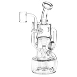 Pulsar Debonaire Diamond Triple Perc Glass Recycler Dab Rig - 9" / 14mm F / Clear