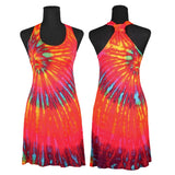 Tie Dye Tank Top Mini Dress - One Size / 25"