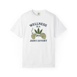 Wellness is a Joint Effort – Unisex Garment-Dyed Tee (Mindset Collection)
