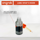 Ongrok Glass Dropper Jars, 6 pack