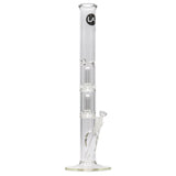 LA Pipes Thick Glass Straight Showerhead Perc Bong