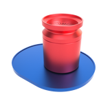 Stündenglass Infusion Chamber Assembly - Blue and Red