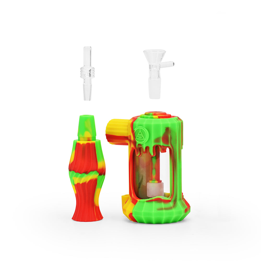 Ritual - 6'' Duality Silicone Dual Use Bubbler - Rasta