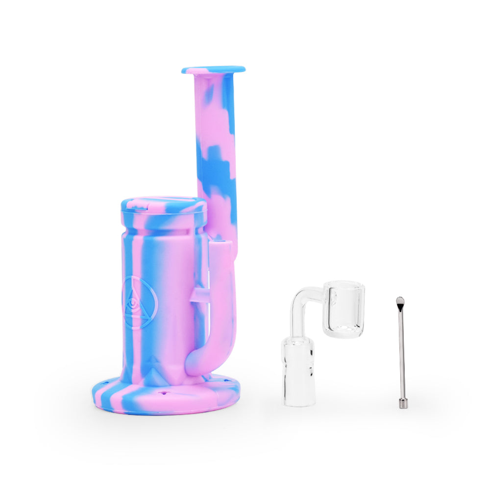 Ritual - 8.5'' Silicone Sidecar Rig - Cotton Candy