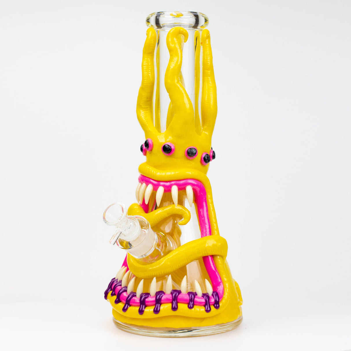 12.5"  Resin 3D artwork 7mm glass beaker water bong [TS102]