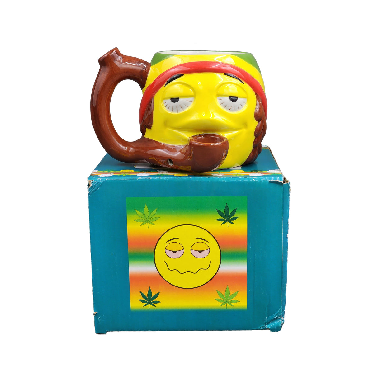 Rasta Emoji Mug Pipe