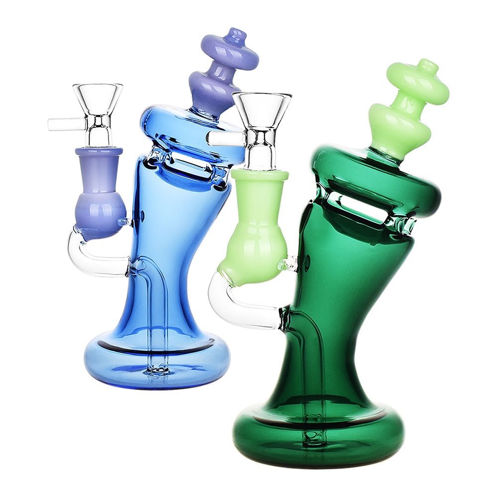 Queen's Gambit Water Pipe - 6.5" / 14mm F / Colors Vary