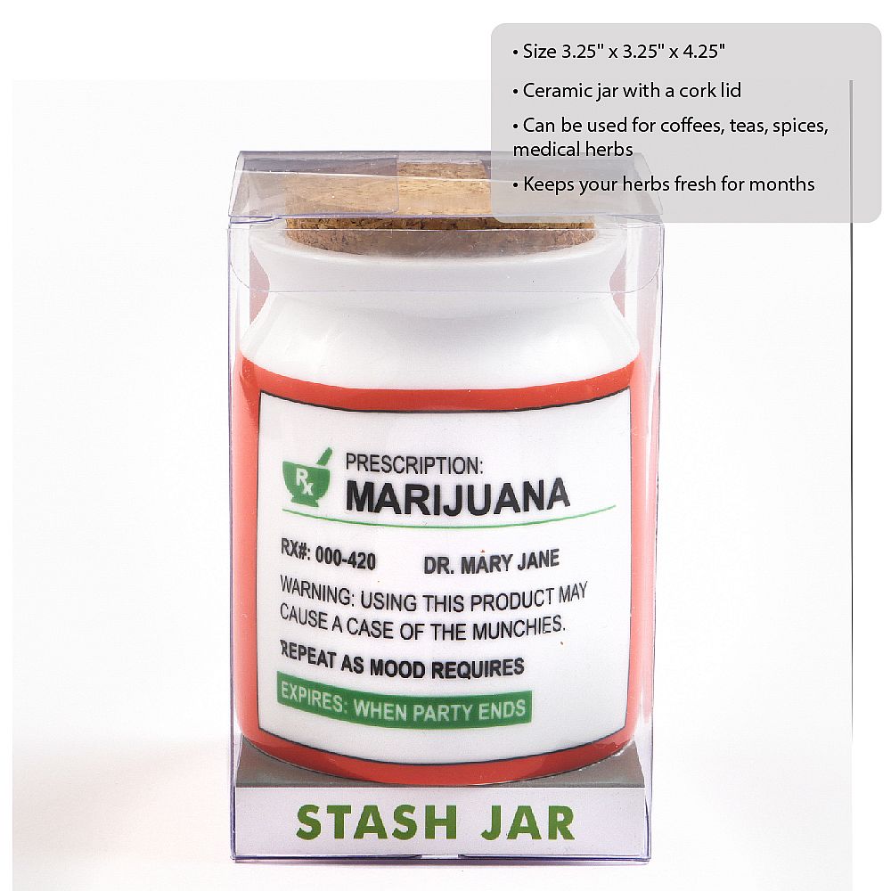 stash jar - prescription - large - from gifts by Fashioncraft®