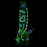 Exotic Lizard Beaker Water Pipe - 13.75"/14mm F