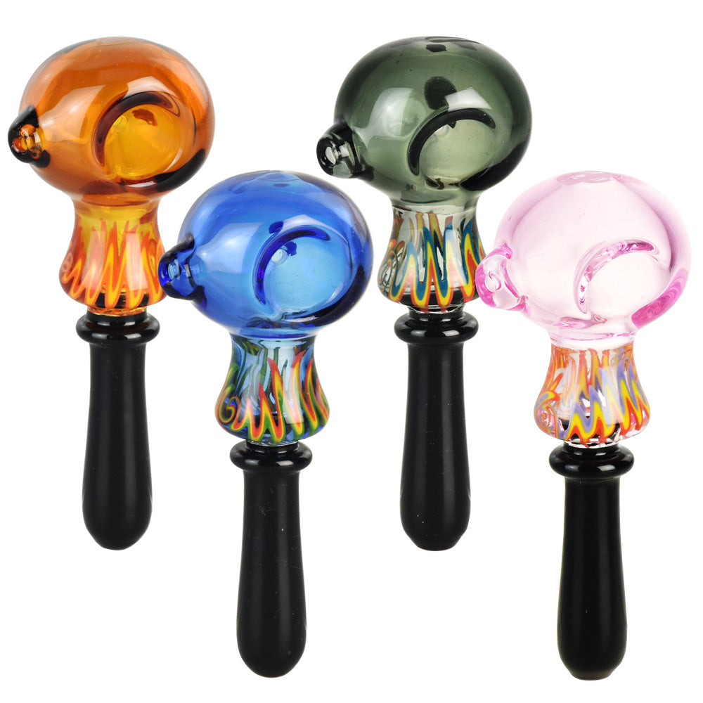 Pulsar Woozy Wig Wag Hand Pipe - 4.5"/Colors Vary