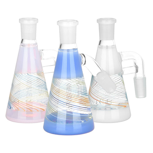 Candy Spiral Dry Ash Catcher | 4.25" | 14mm | Colors Vary