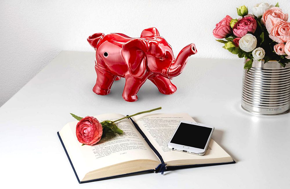 Elephant novelty  pipe - red color