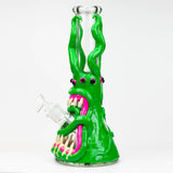 12.5"  Resin 3D artwork 7mm glass beaker water bong [TS102]