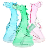 Puff the Magic Dragon Glass Water Pipe - 6" / 14mm F / Colors Vary