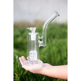 1Stop Glass Upright Weed Bubbler with Perc