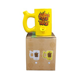 Yellow Roast & toast mug with flames