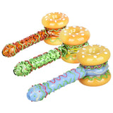 Snack Attack Cheeseburger Hand Pipe - 5.75" / Colors Vary