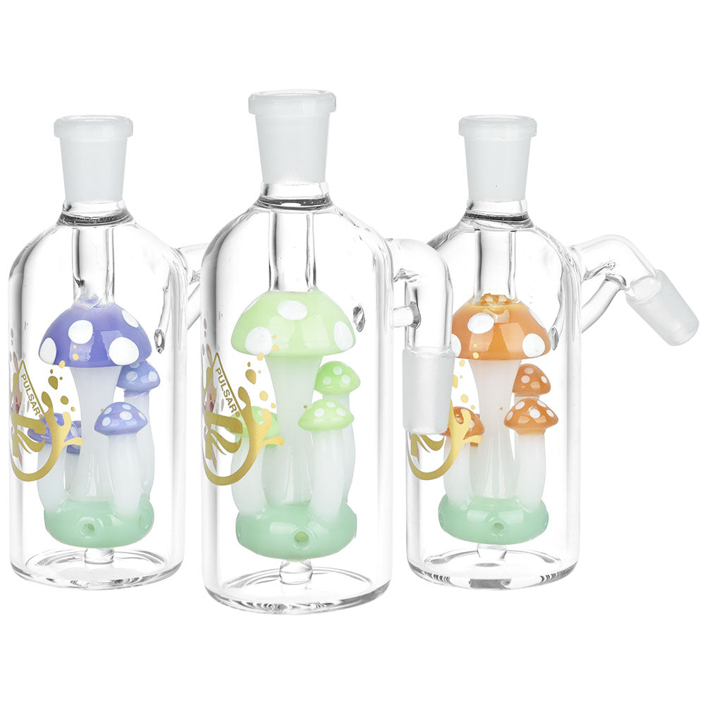 Pulsar Shroom Quintet Ash Catcher | 5.25" | 14mm | Colors Vary