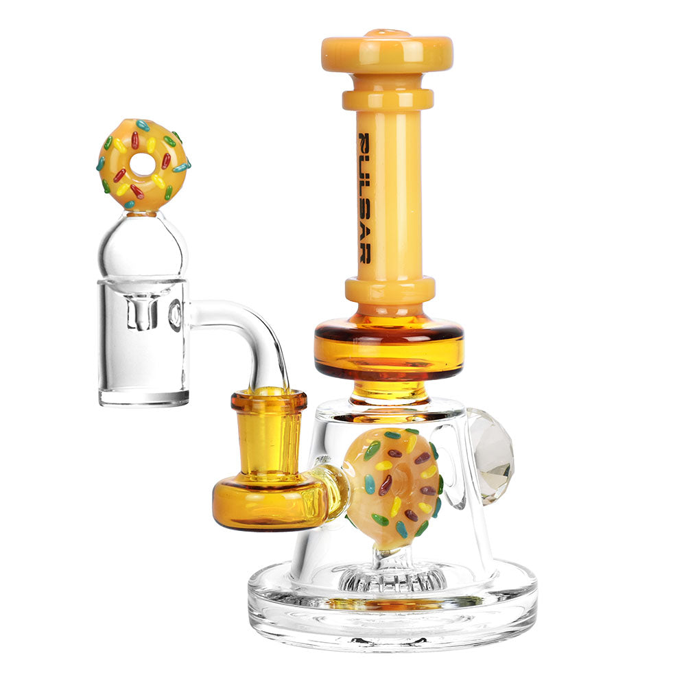 Pulsar Donut Diamond Dab Rig Set - 6.5"/14mm F/Colors Vary