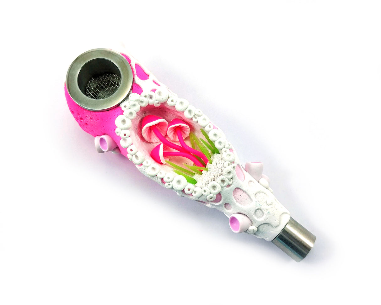 Gadzyl Mushroom Smoking pipe Pink (DHL express shipping included)