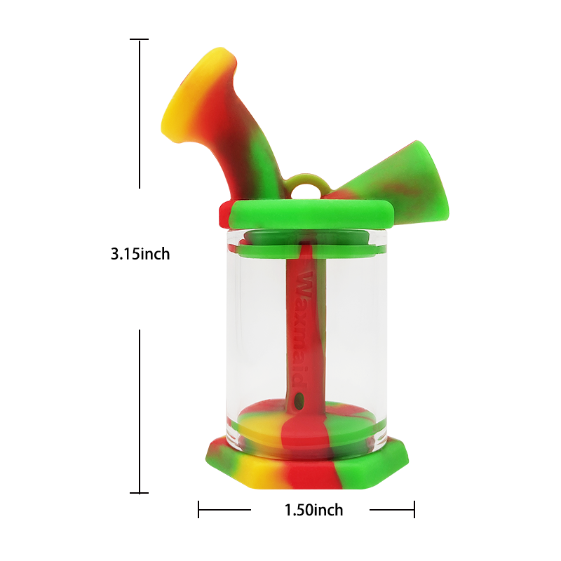 Waxmaid 3″ Silicone Glass Mini Bubbler